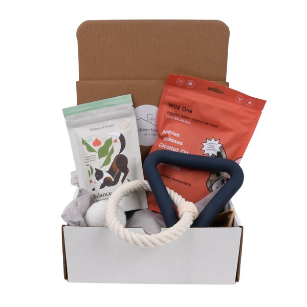 Gift Box For Dogs - Treats & Toys - Navy