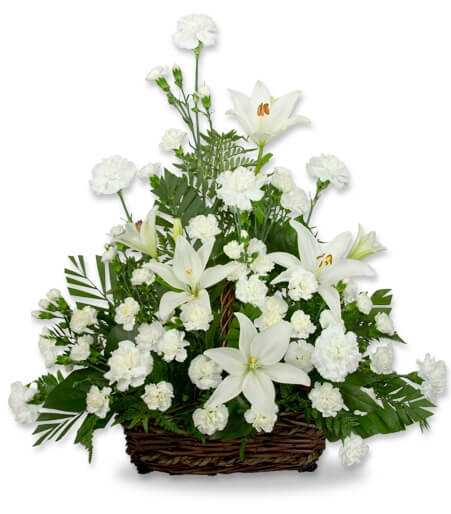 Serene Lily Basket