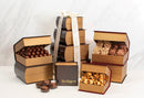 Kosher Pareve Grand Indulgence Signature Brown Leather Chocolate Tower