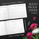 Funeral Guestbook with Pen